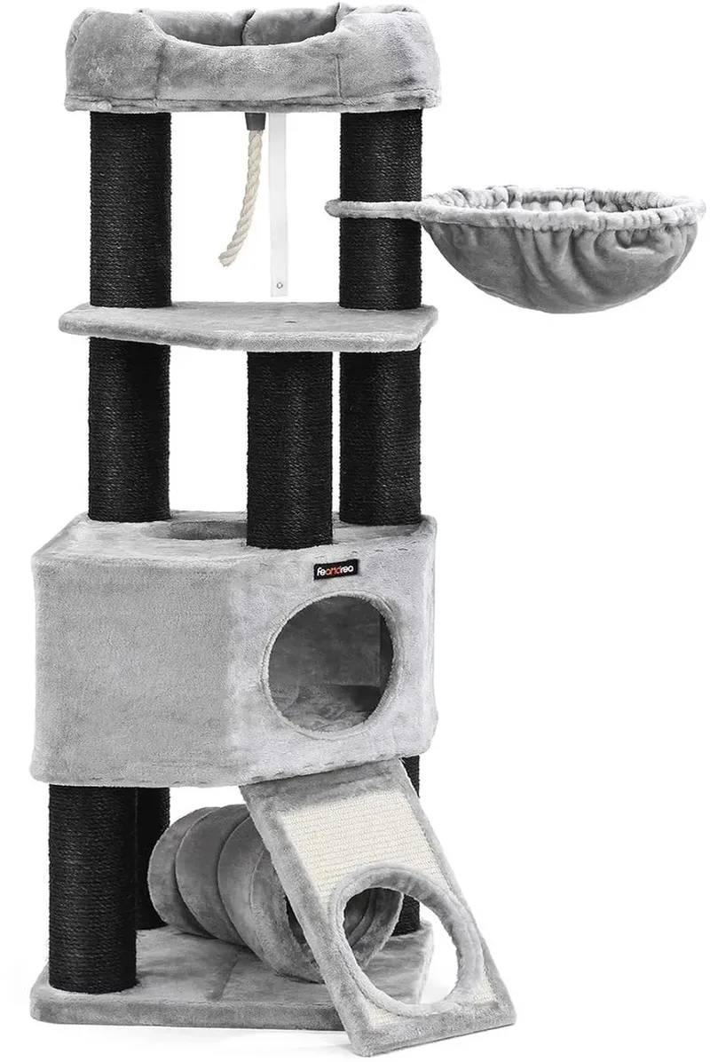 Krabpaal - Katten - Krabpaal Voor Katten - Kat Speelgoed - Krabpaal Hout - Krabpaal Kat de Feandrea en Gris – photo produit