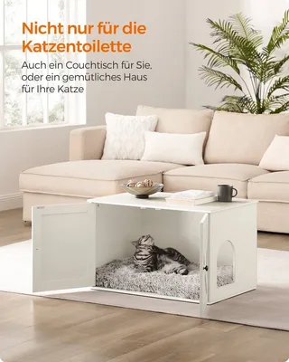 Katzenklo Schrank weiß von Feandrea in Grijsbruin – Produktfoto 2 von 5