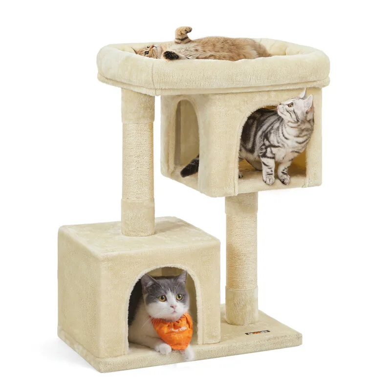 Kratzbaum 84cm große Plattform by Feandrea in Beige, Regular – product photo