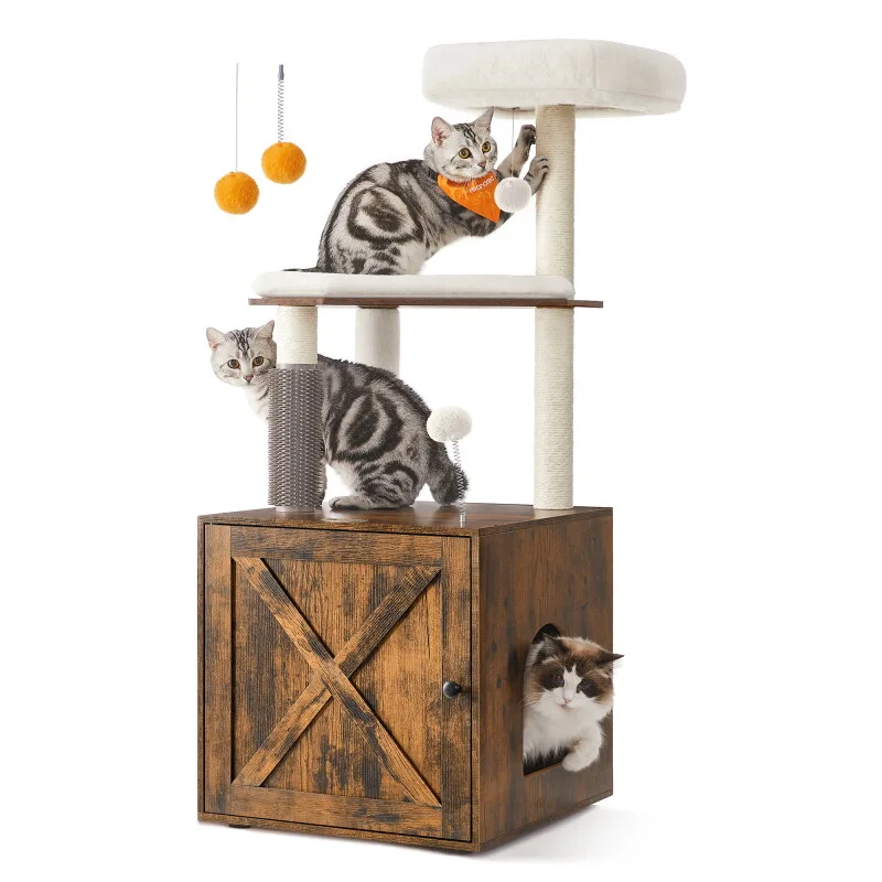 Kratzbaum mit Croomer braun by Feandrea in Regular – product photo