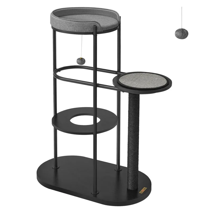 Kratzbaum modern Metallrohre Sisalstamm by Feandrea in Regular – product photo