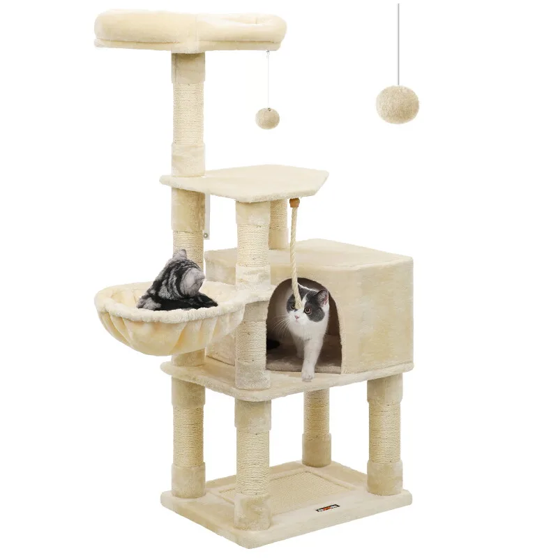 L Kratzbaum Kletterbaum 138cm beige by Feandrea in Regular – product photo