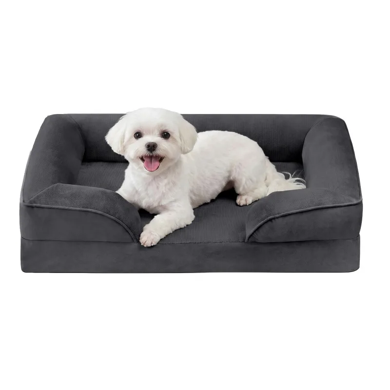 Orthopädisches Hundebett M-XXXL, abnehmbarer Bezug, erhöhte Ränder, rutschfest M by Feandrea in Regular – product photo