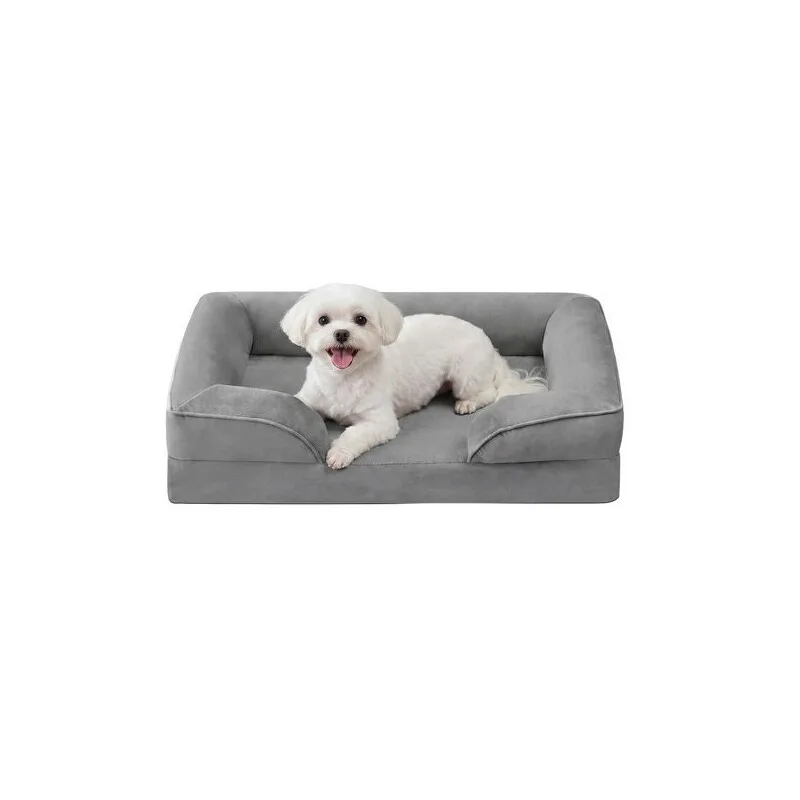 Orthopädisches Hundebett M-XXXL, abnehmbarer Bezug, erhöhte Ränder, rutschfest M de Feandrea en Regular – photo produit