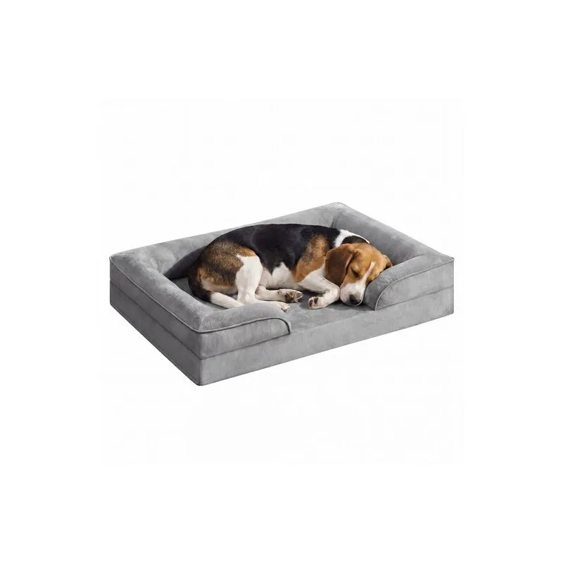 Orthopädisches Hundebett M-XXXL, abnehmbarer Bezug, erhöhte Ränder, rutschfest L fra Feandrea i Regular – produktbillede