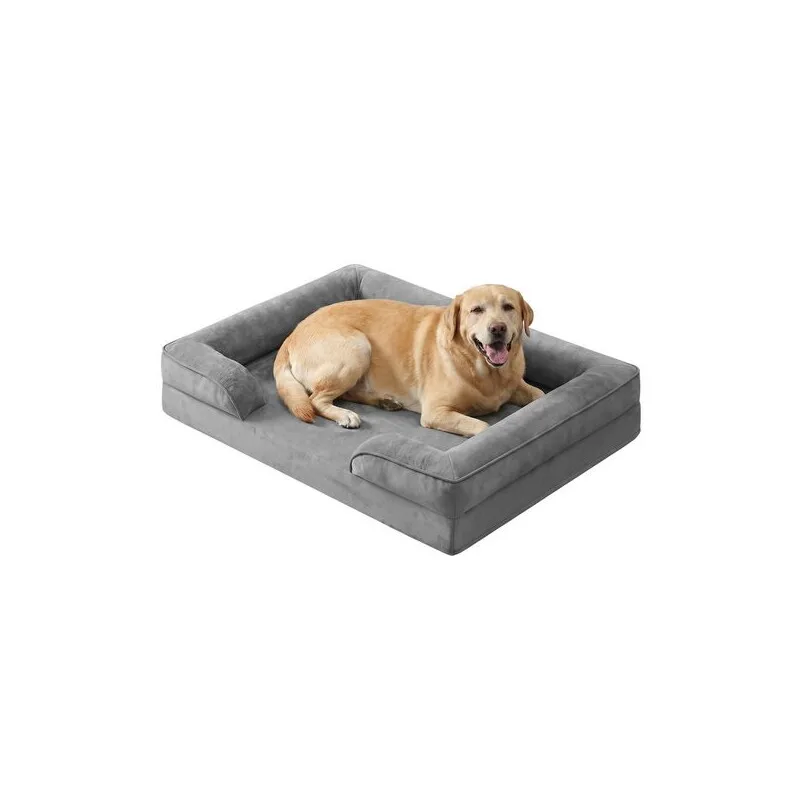 Orthopädisches Hundebett M-XXXL, abnehmbarer Bezug, erhöhte Ränder, rutschfest XXL by Feandrea in Regular – product photo