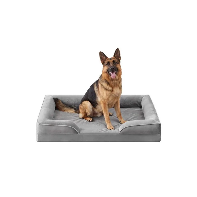 Orthopädisches Hundebett M-XXXL, abnehmbarer Bezug, erhöhte Ränder, rutschfest XXXL van Feandrea in Regular – productfoto