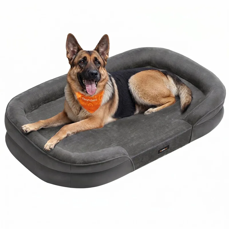 Orthopedisch Hondenbed - Voor Grote Honden - Comfortabele Ondersteuning by Feandrea in Loodgrijs – product photo