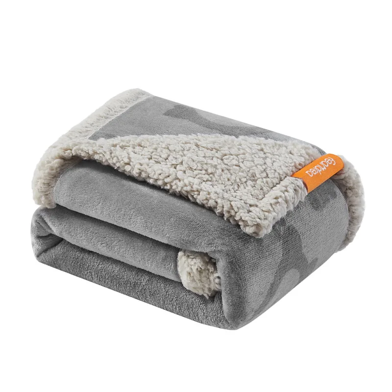Wasserdichte Hundedecke Sherpa Fleece Grau M von Feandrea in Regular – Produktfoto