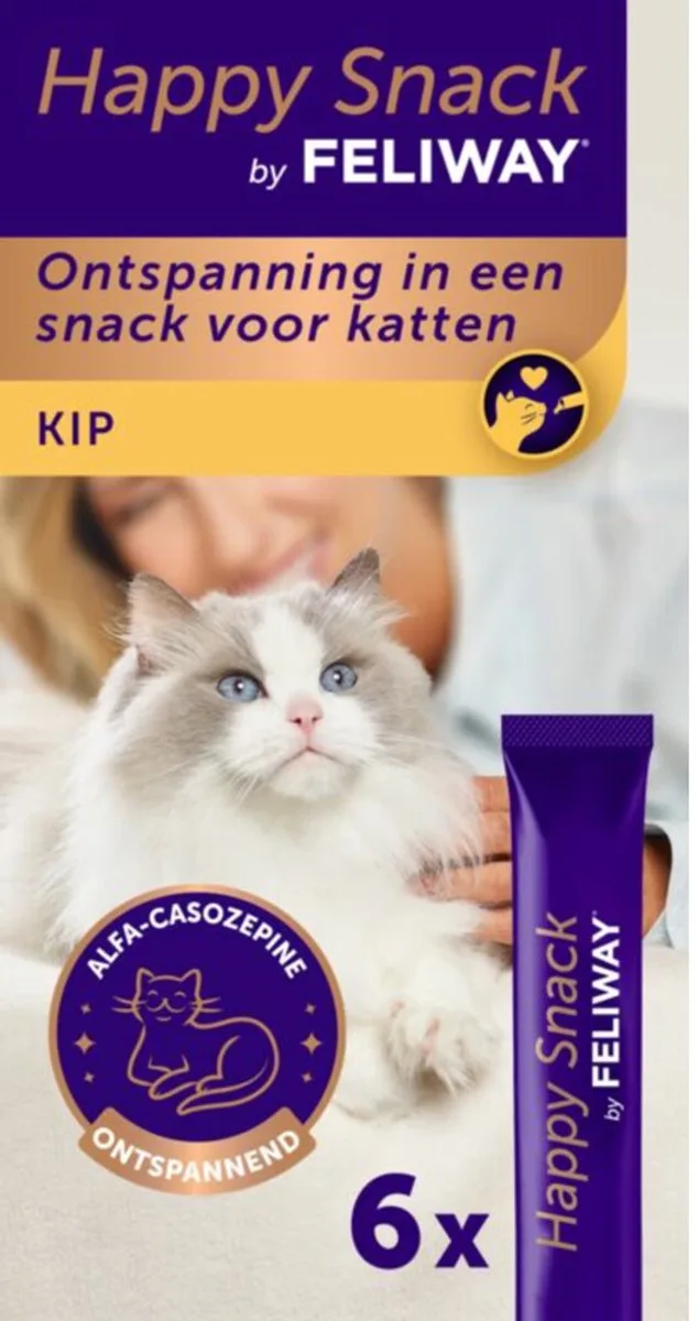 Happy Kattensnack - 11 x 6 x 15 gr - Voordeelverpakking