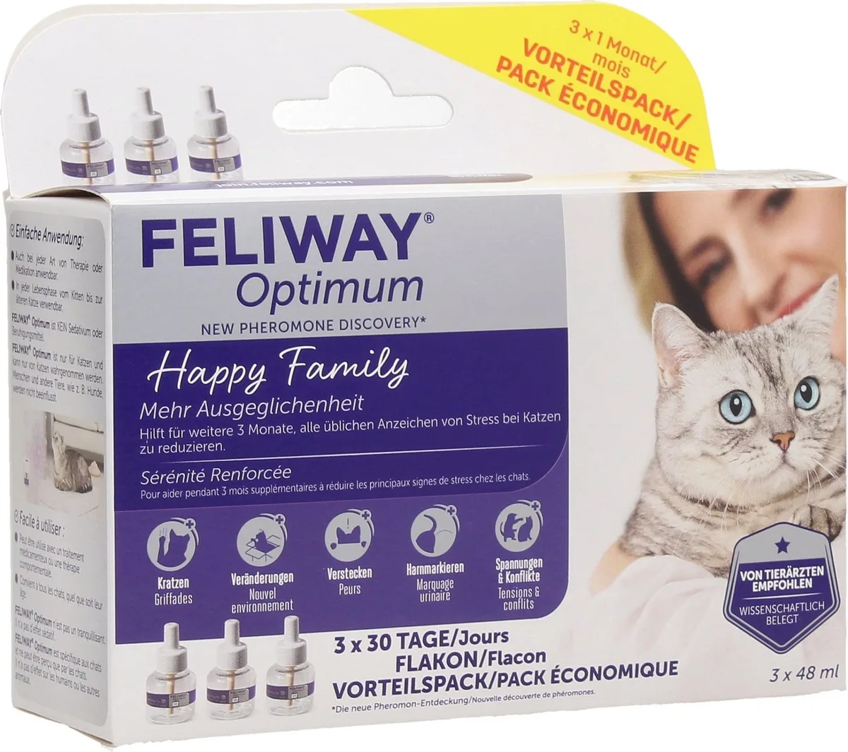Optimum 3x30 Tage Vorteilspackung - 1 Pkg de Feliway – photo produit