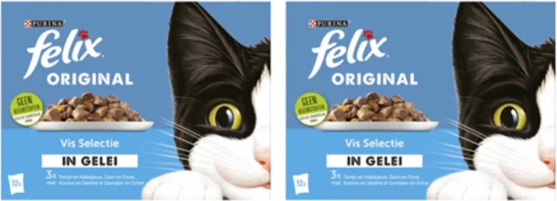 2x Felix - Original Vis Selectie in Gelei - Kattenvoer Natvoer - 12x85g by Felix – product photo