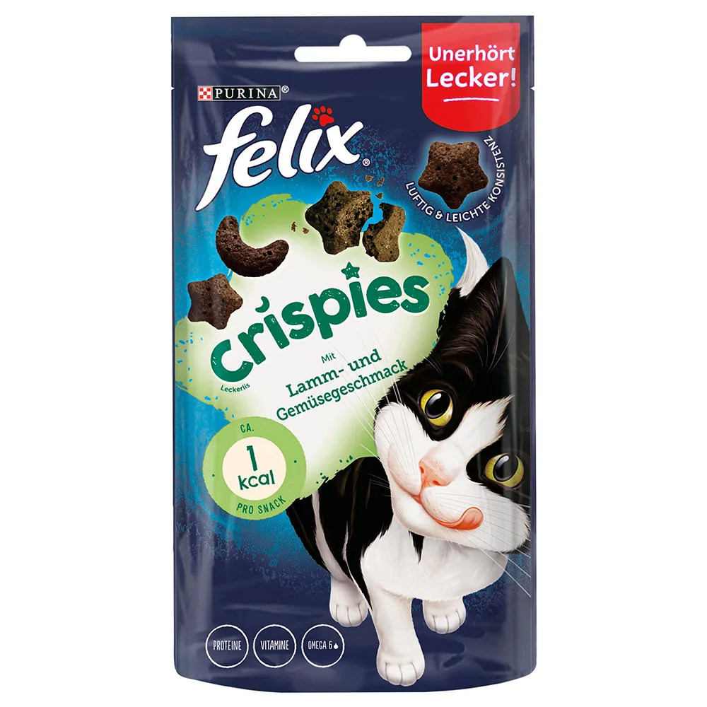 45g Crispies Lam & Groente Felix Kattensnacks van Felix – productfoto