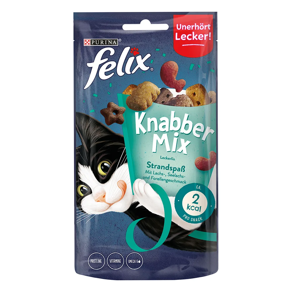60g Knabbel Mix Oceaan Felix Kattensnacks by Felix – product photo