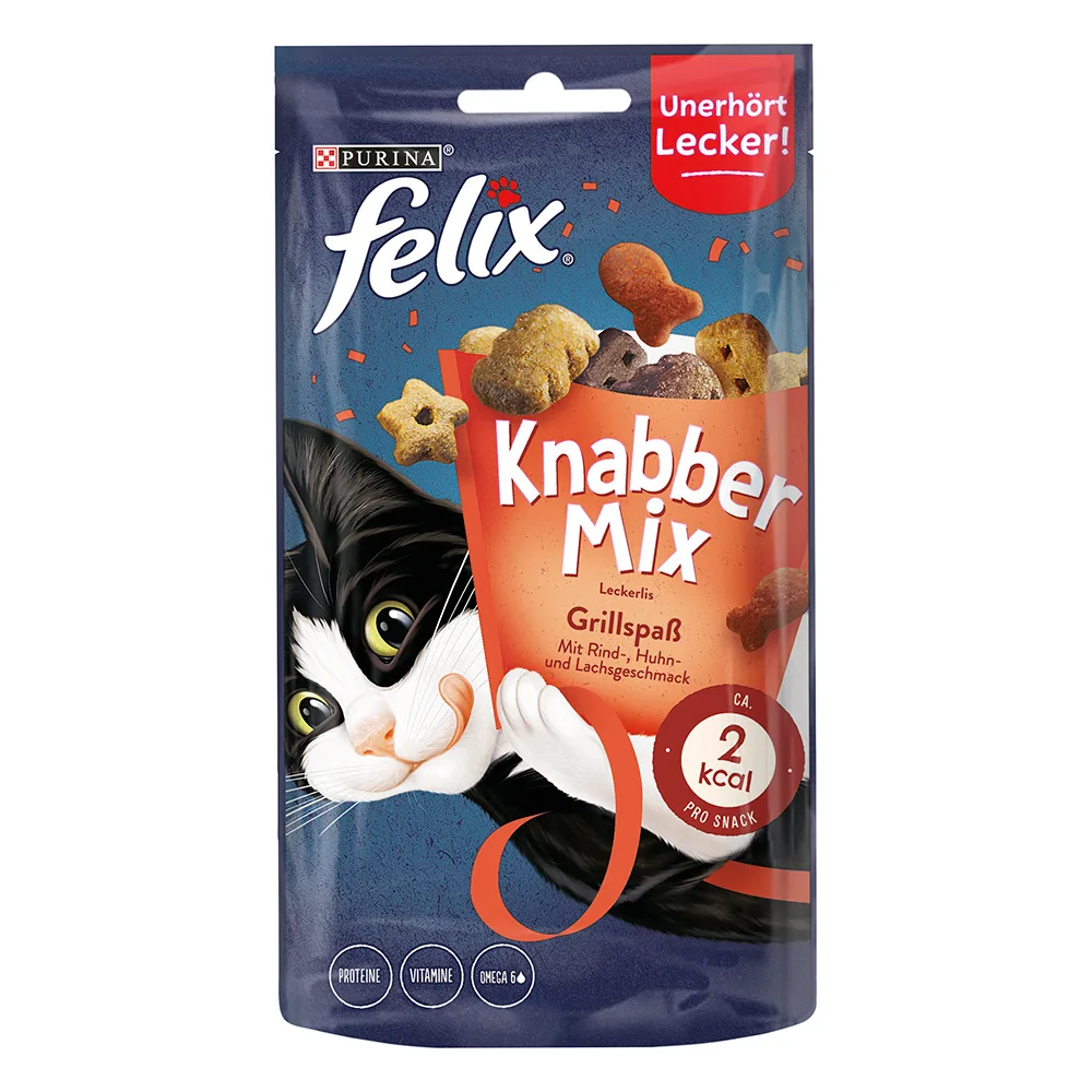 60g PartyMix Grillpret Felix Kattensnacks van Felix – productfoto