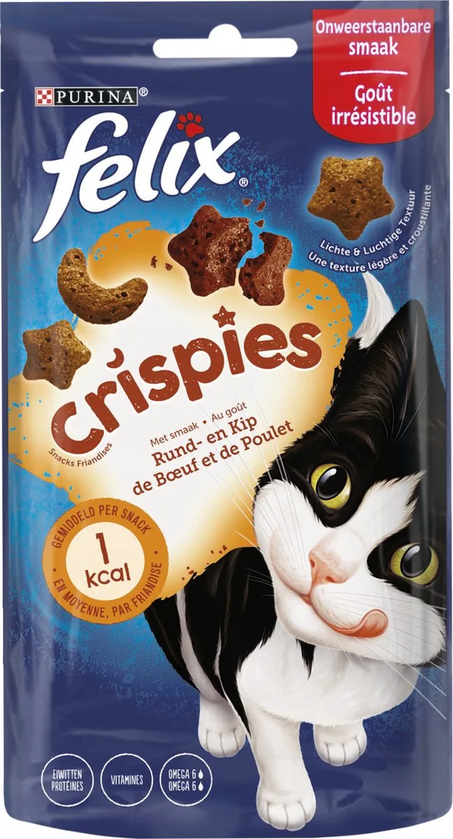 Crispies - Kattensnack - Rund Kip 48 g by Felix – product photo