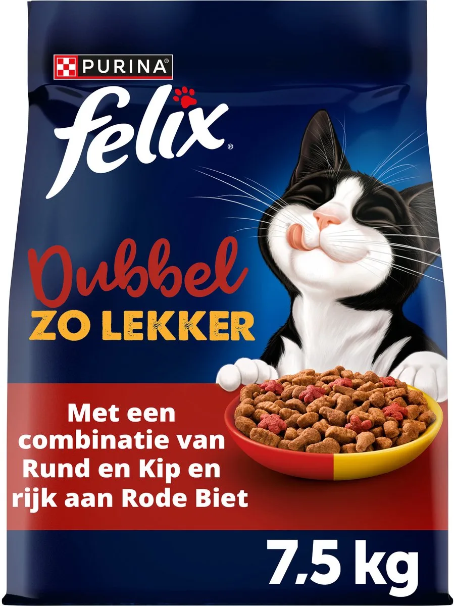 Dubbel Zo Lekker - Rund & Kip - 7.5kg by Felix – product photo