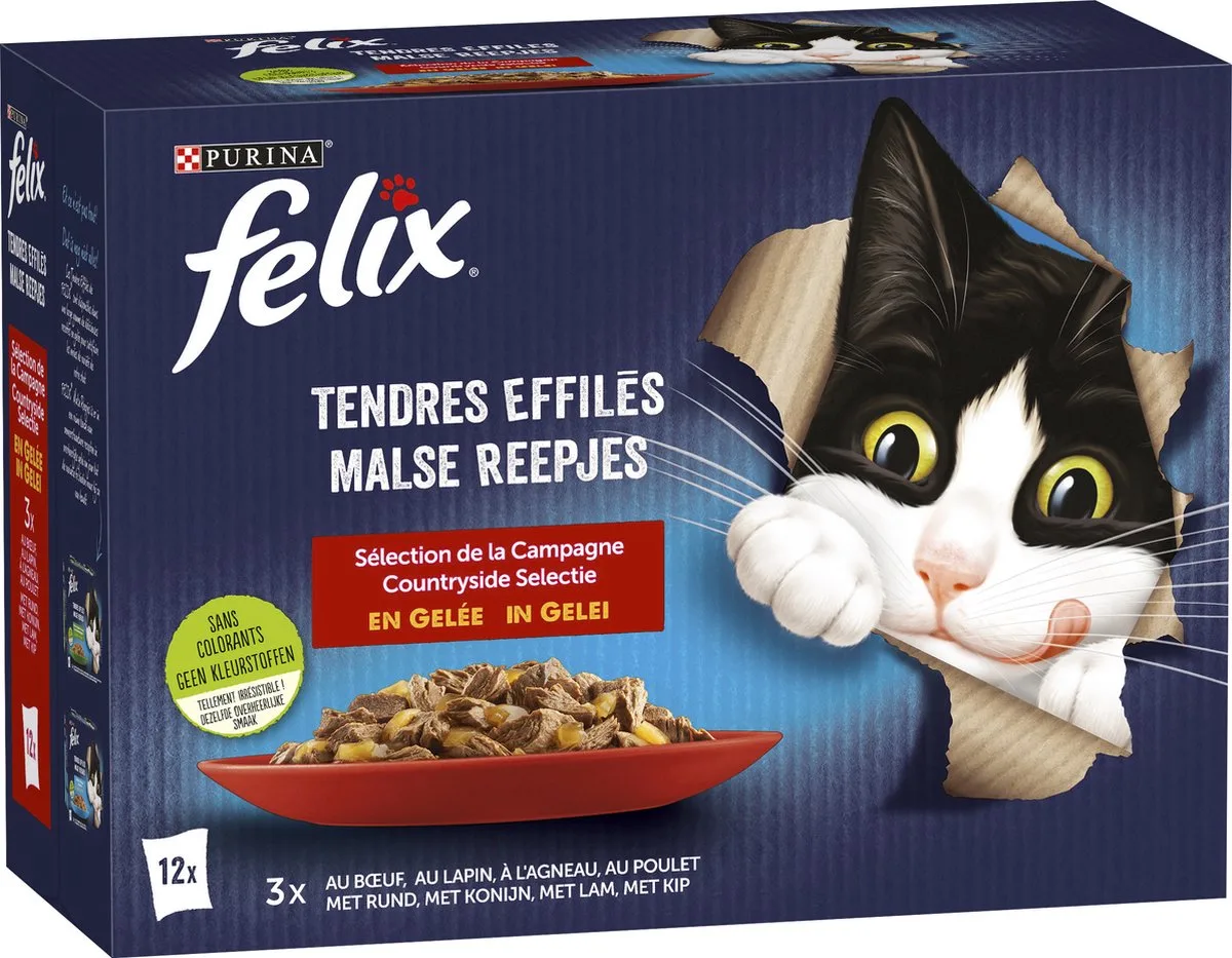 Elke Dag Feest Countryside Selectie in Gelei 12 x 85 gr by Felix – product photo