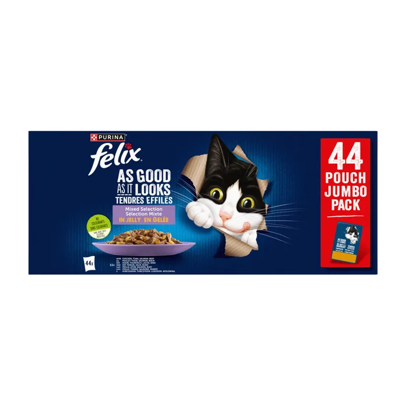 Purina Felix Fantastic Sélection De Saveurs 44x85g Assorti de Felix – photo produit