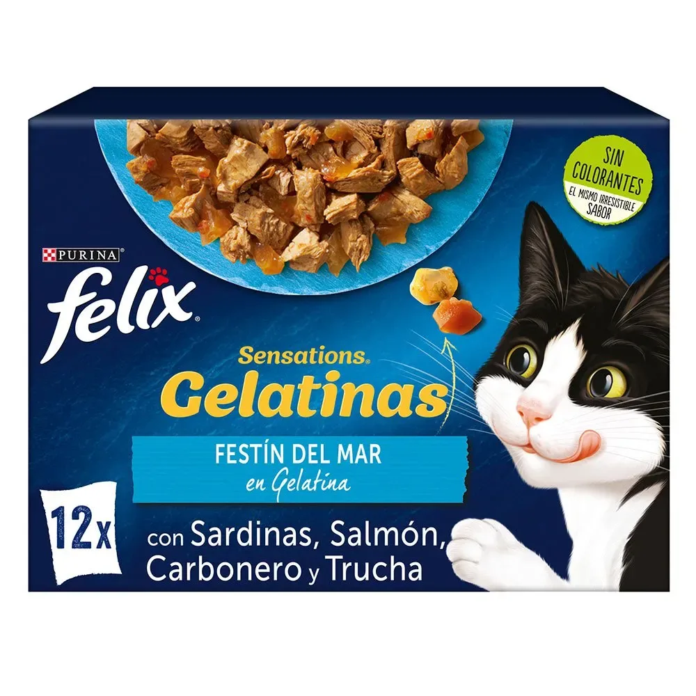 Purina Snacks Au Poisson Felix Sensations Pour Chats 85g 12 Unités de Felix – photo produit