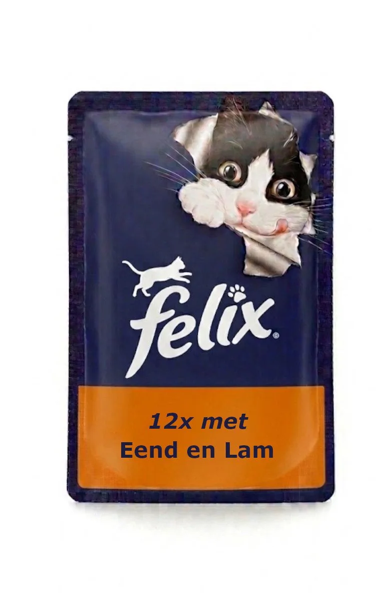 Original Countryside Eend en Lam - Monopack - 12x85g från Felix – produktbild
