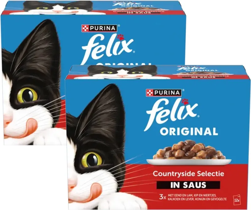 Original Countryside Selectie in Saus - Multipack - Katten Natvoer - 2040g (2x12x85g) by Felix – product photo