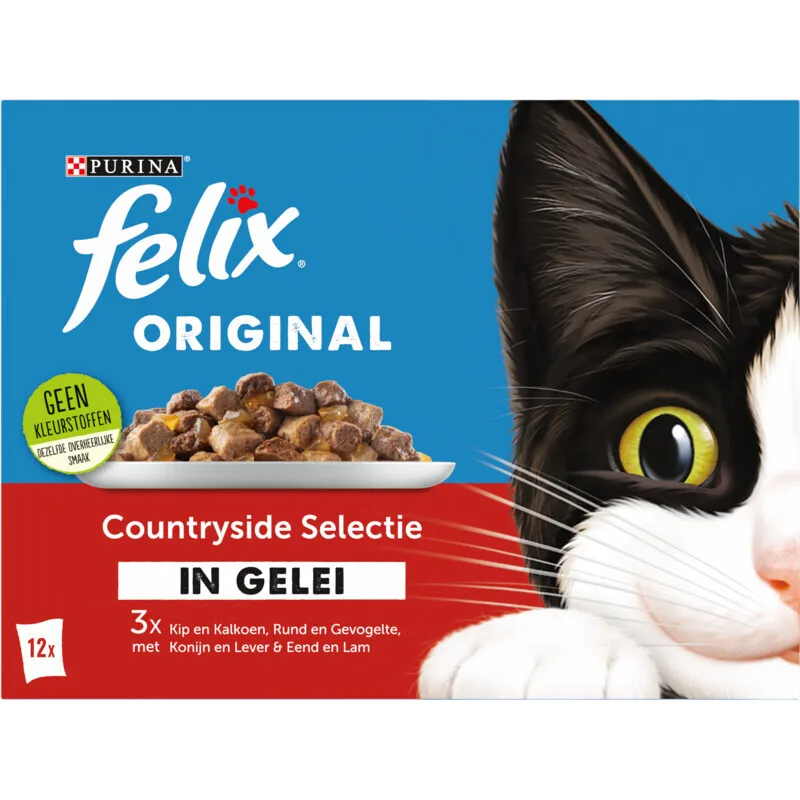 original premium kattenvoer platteland 12 x 85 g de Felix – photo produit