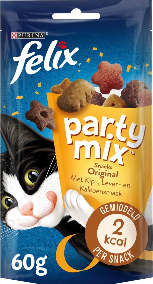 Partymix Original - Kattensnack - Mix 60 g by Felix – product photo
