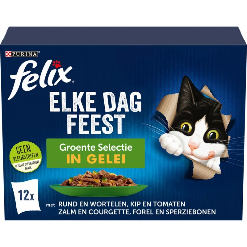 premium kattenvoer groentenmix 12 x 85 g de Felix – photo produit