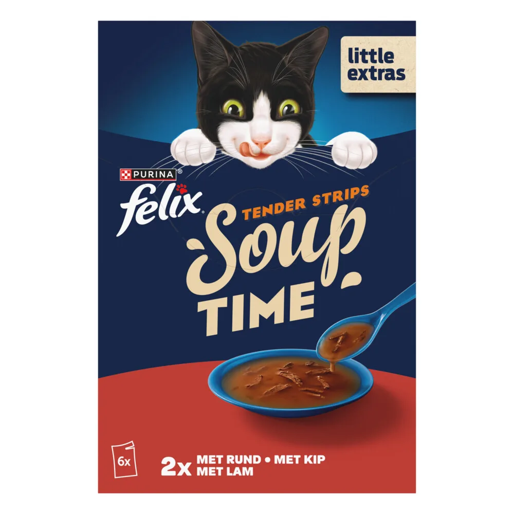 Soup Rund - Kip Selectie 6 x 48 gr von Felix – Produktfoto