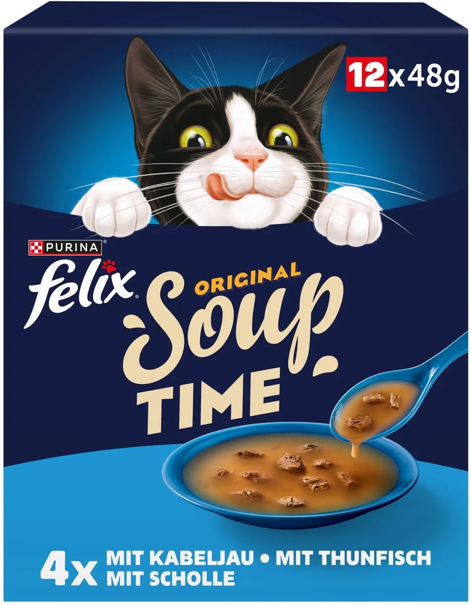 SOUP MP12 Geschmacksvielfalt aus dem Wasser 12x48g - 576 g von Felix – Produktfoto