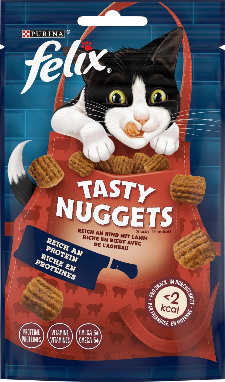 Tasty Nuggets Rind & Lamm - 50 g van Felix – productfoto