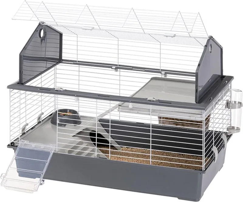 Barn 100 - Knaagdierkooi - 96 x 57 x 73 cm by Ferplast in Grey – product photo