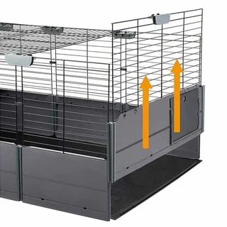 Cage à Lapin Multipla 107.5x72x50 Cm von Ferplast – Produktfoto 5 von 6