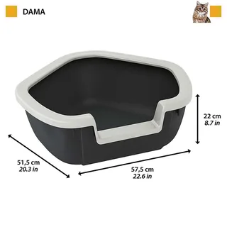 Dama Kattenbak Geassorteerd 57.5x51.5x22 Cm von Ferplast – Produktfoto 3 von 4