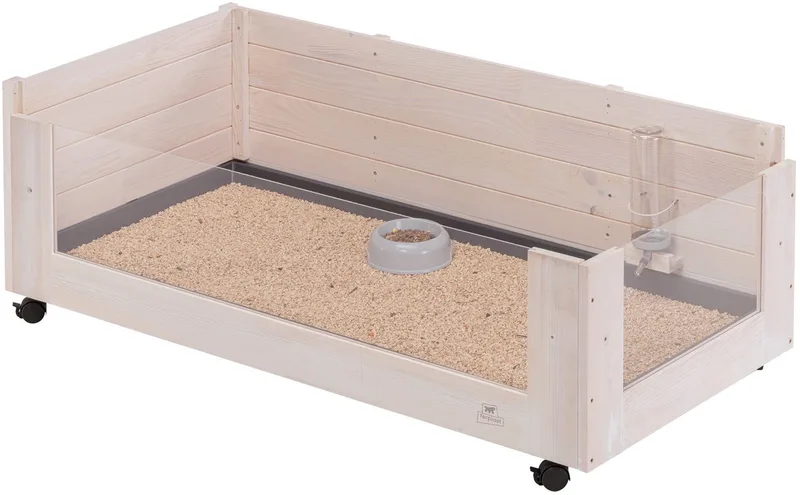 Guinny 120 - Caviakooi - Dierenverblijf - 123x60x44 cm by Ferplast in Houtkleur – product photo