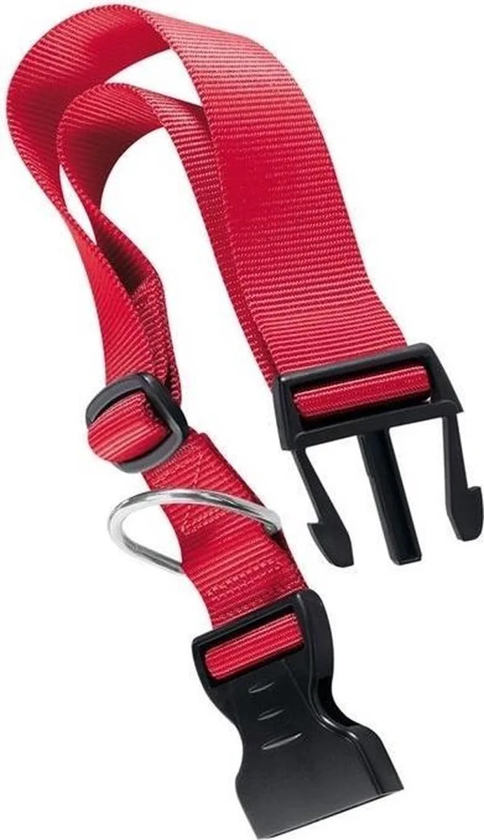Halsband Honden Club 56 Cm Nylon Rood/zwart de Ferplast en Rouge – photo produit