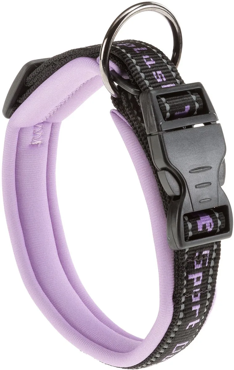 Halsband Honden Sport Nylon 45 Cm Lila/zwart de Ferplast en Violet – photo produit