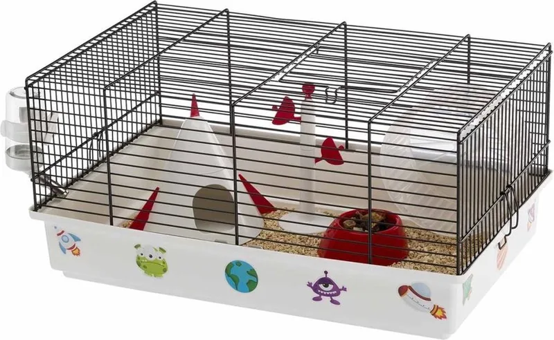 Hamsterkooi Criceti 9 Space 46x29.5x23 cm 57009060 von Ferplast in Schwarz – Produktfoto 1 von 2