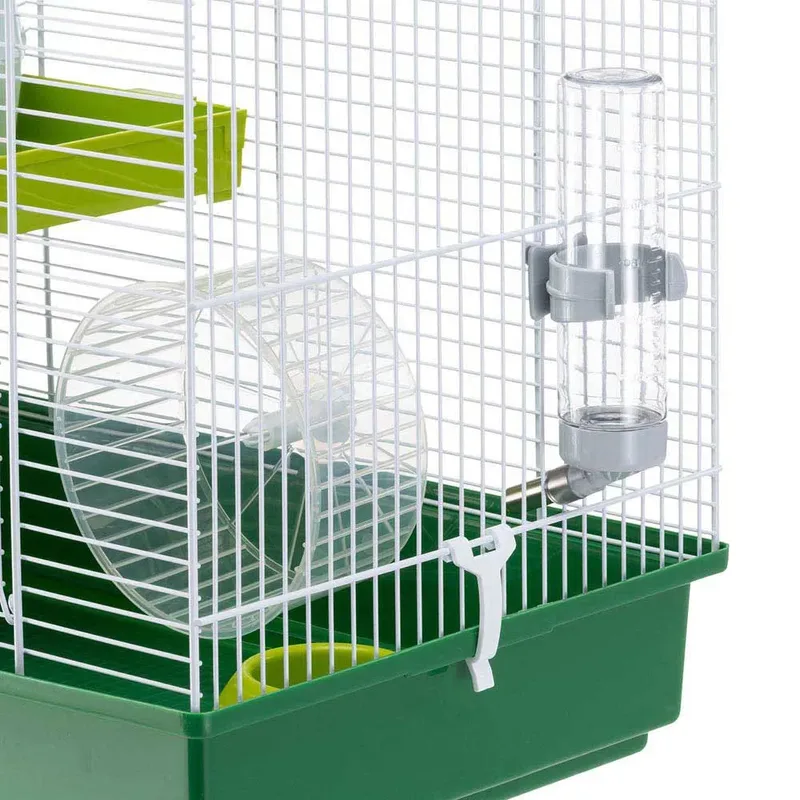 Duo Hamsterkäfig von Ferplast in Weiß, Grün – Produktfoto 5 von 5