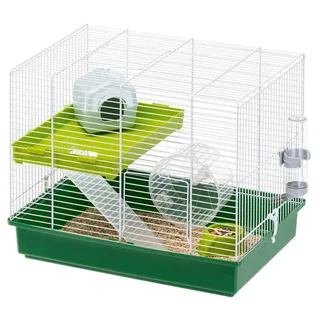 Duo Hamsterkäfig von Ferplast in Weiß, Grün – Produktfoto 3 von 5
