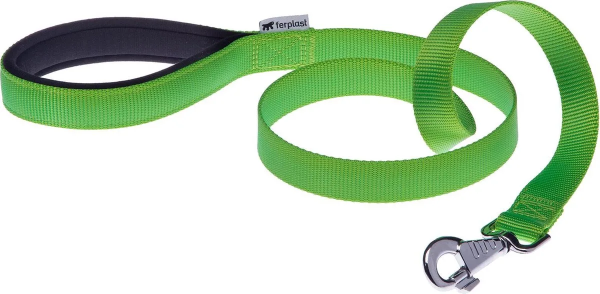 hondenlijn Daytona 120 x 2,5 cm nylon de Ferplast en Vert – photo produit