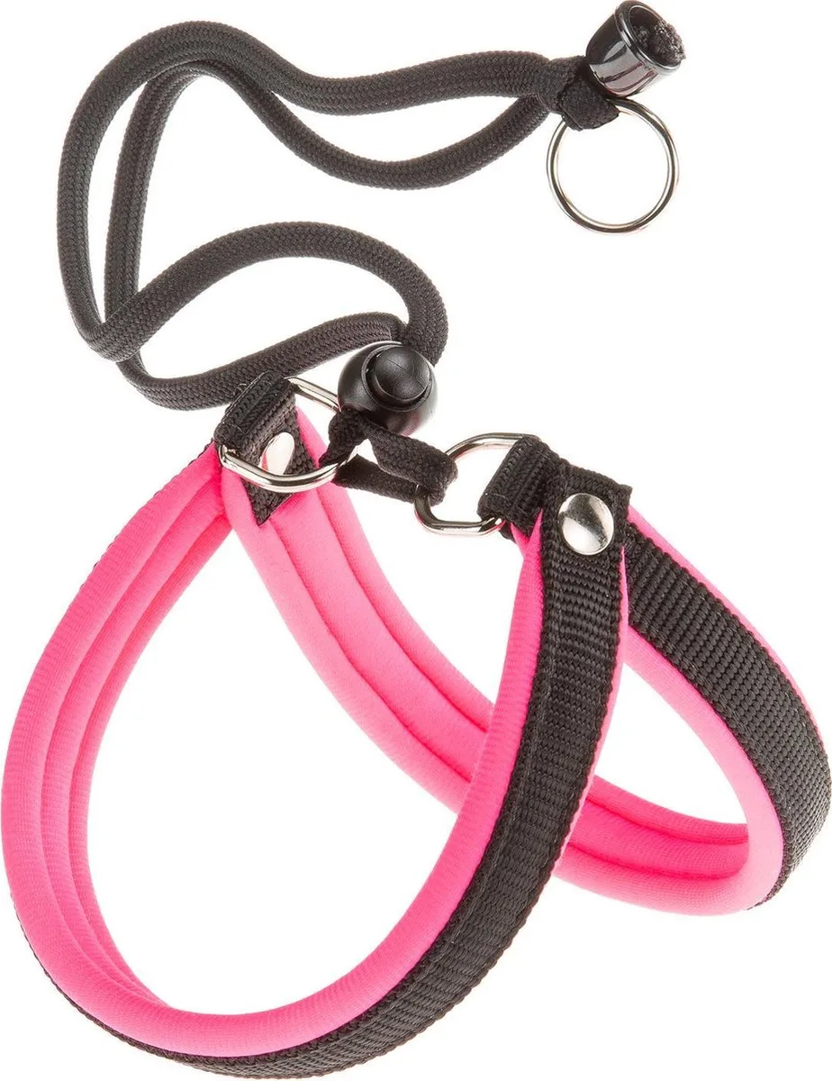 Hondentuigje Agila Nylon/pu Zwart/roze 44-52 Cm by Ferplast in Black – product photo