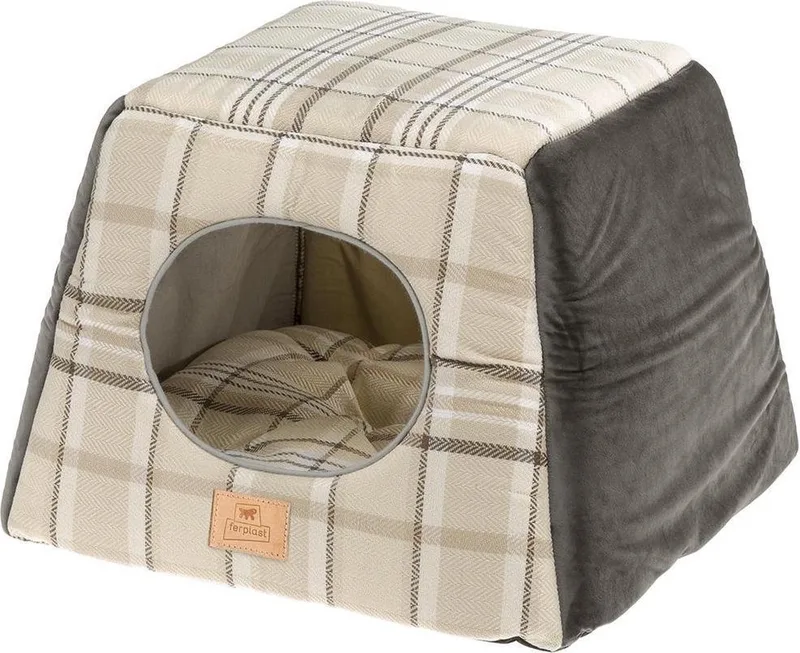 Kattenhuis Edinburgh 37 X 37 Cm Textiel fra Ferplast i Brun – produktbillede