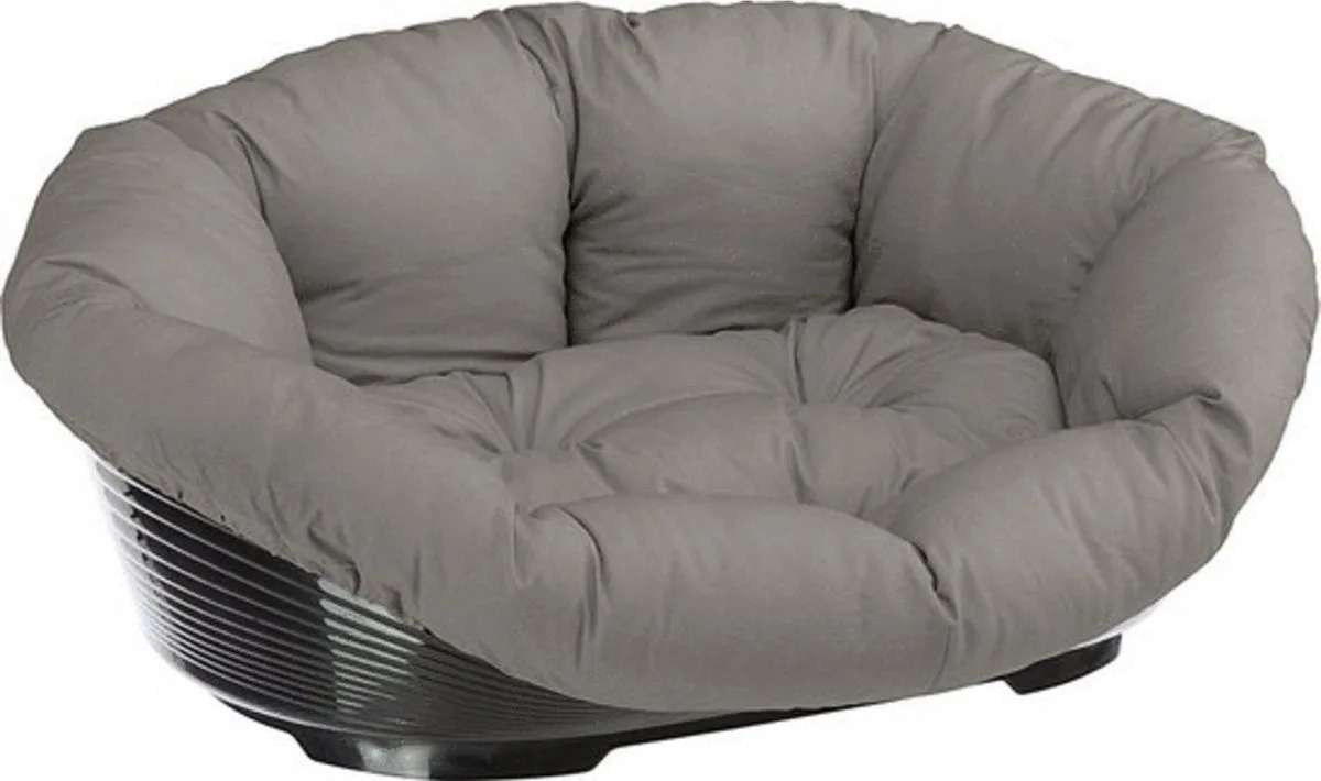 Kattenmand Voor Binnen - Hondenbed In Sofa-Stijl - 64 x 48 x h 25 cm by Ferplast in Taupe – product photo
