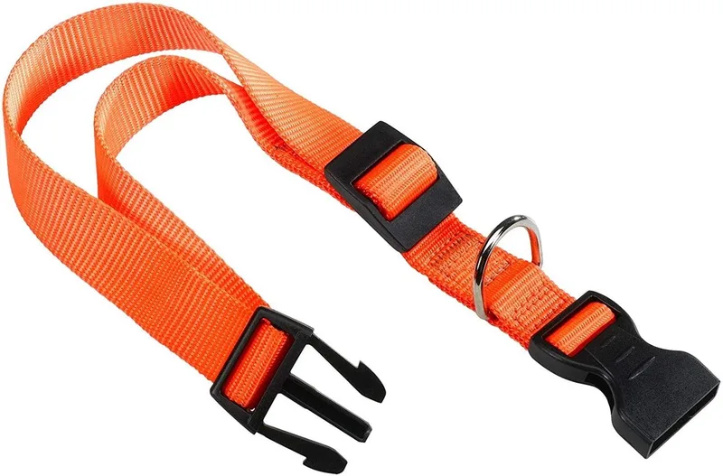 Klikhalsband - halsband - Hond Nylon 44 Cm - hondenhalsband von Ferplast in Orange – Produktfoto