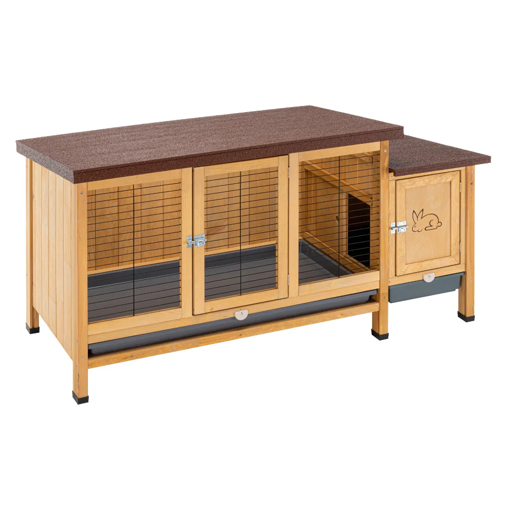 Konijnenhok Ranch XXL - L 153 x B 68 x H 79 cm (2 pakketten) by Ferplast – product photo