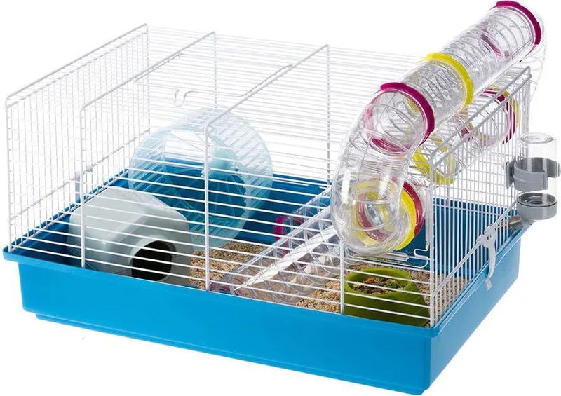 Kooi Hamsterkooi Paula - 46 x 29,5 x 24,5 cm de Ferplast en Bleu – photo produit