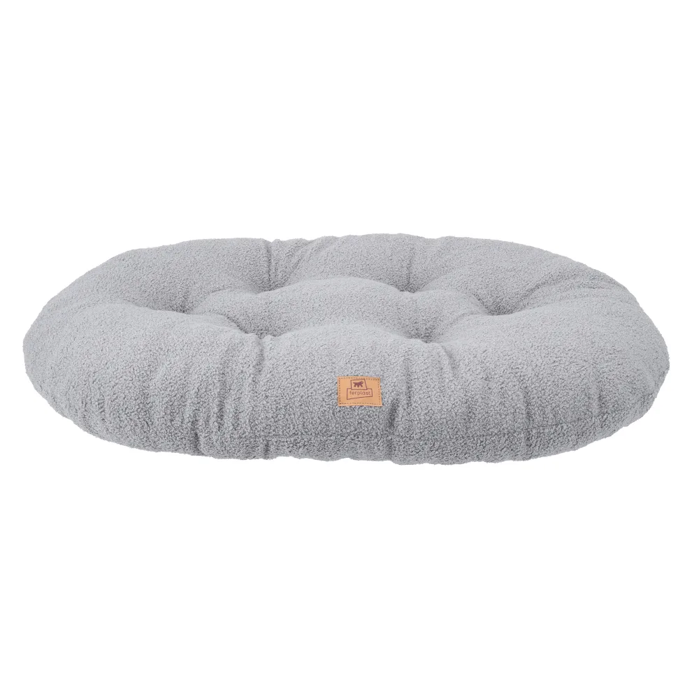 kussen Relax Bouclé grijs 55: 55x36x8cm hond en kat fra Ferplast – produktbillede