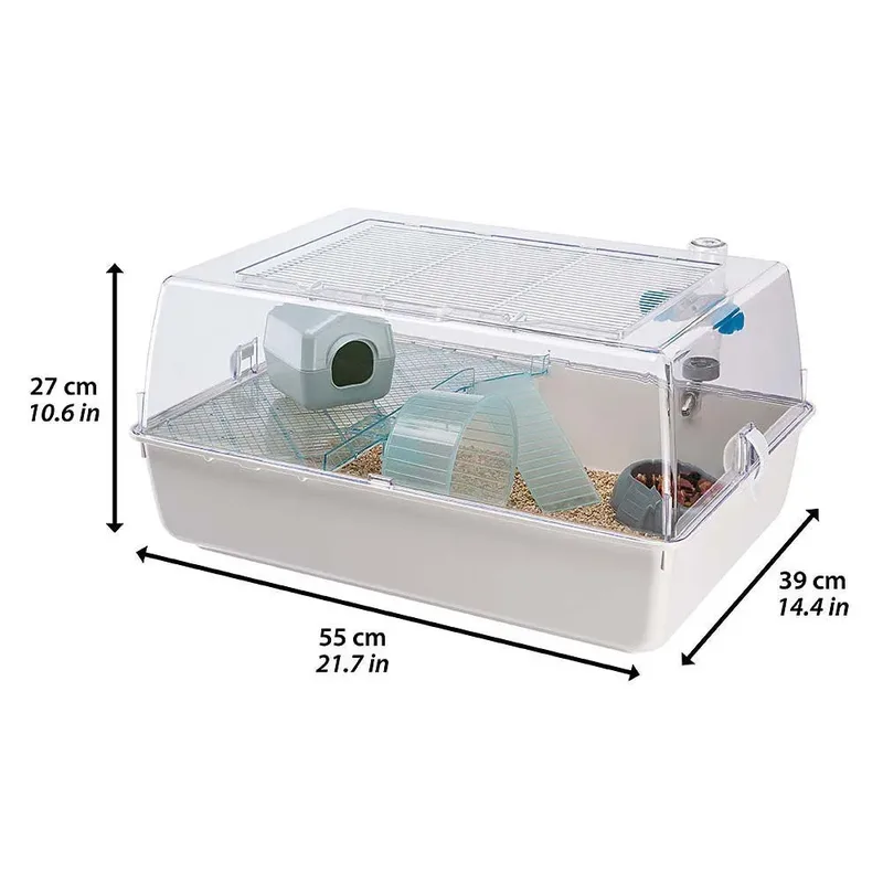 Mini Duna Hamsterkooi - Assorti - 55 x 39 x 27 cm von Ferplast in Mehrfarbig – Produktfoto 2 von 2